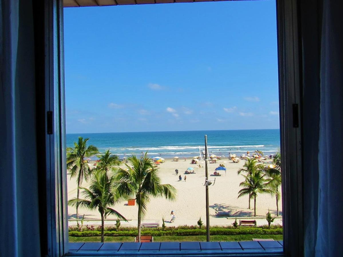 Apto Pe Na Areia Com Vista Para O Mar E Wifi Praia Grande  Eksteriør billede