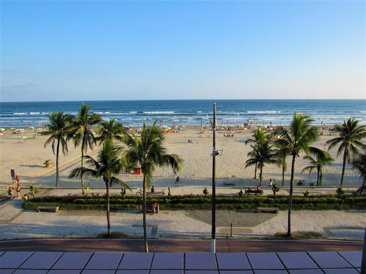 Apto Pe Na Areia Com Vista Para O Mar E Wifi Praia Grande  Eksteriør billede