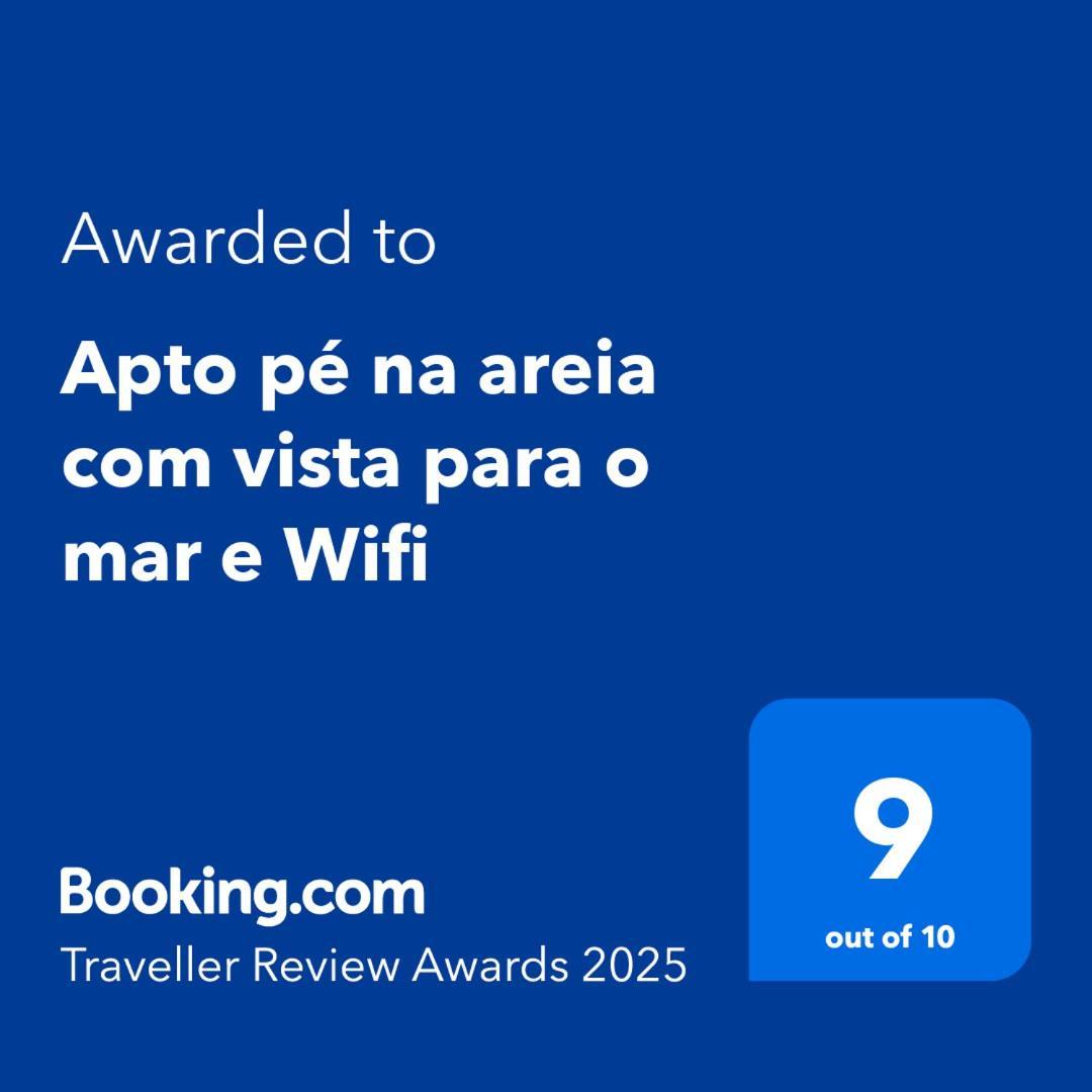 Apto Pe Na Areia Com Vista Para O Mar E Wifi Praia Grande  Eksteriør billede